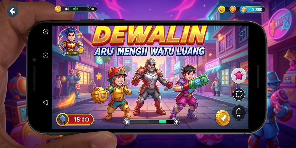 Gameplay DEWALIN yang intens dan penuh warna.