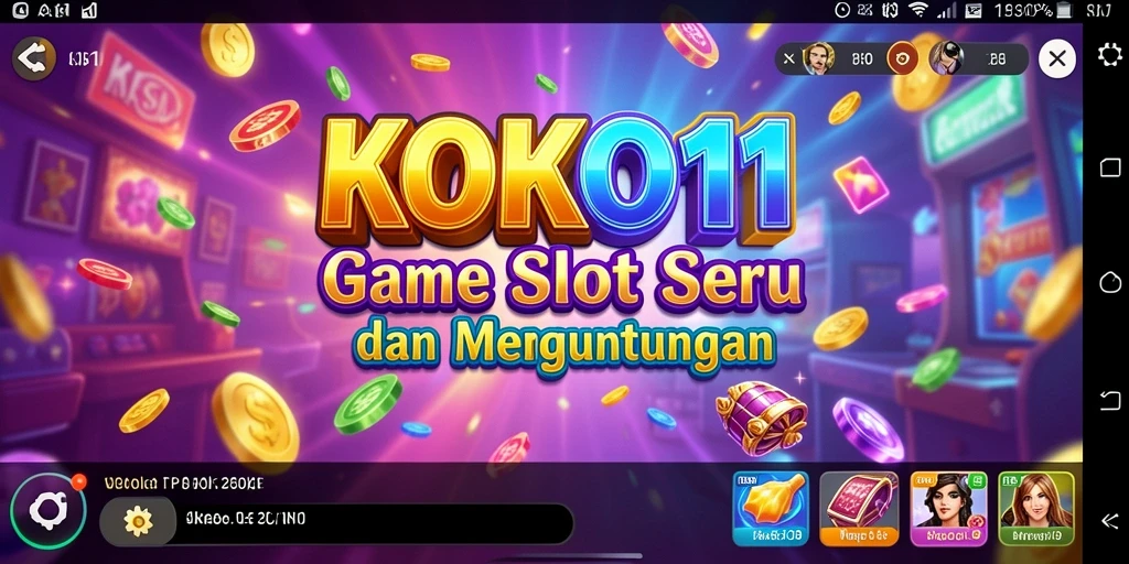 Gameplay KOKO11 dengan mesin Slot yang penuh warna.