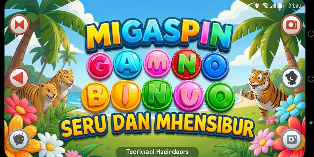 Tampilan gameplay menarik dari MIGASPIN, penuh warna dan seru.