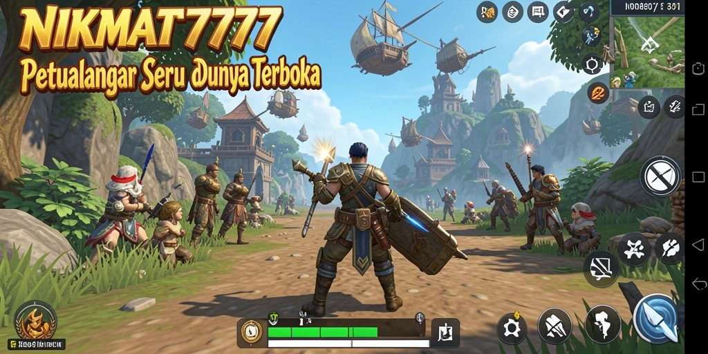 Screenshot gameplay NIKMAT777 menampilkan eksplorasi dunia terbuka yang menarik.