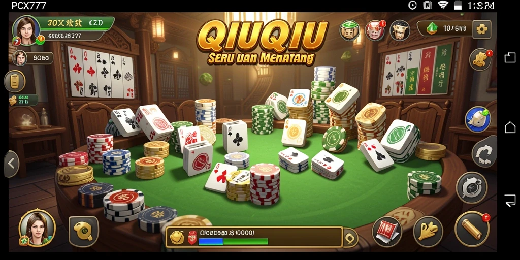 Tampilan gameplay QiuQiu yang menarik di PCX777.
