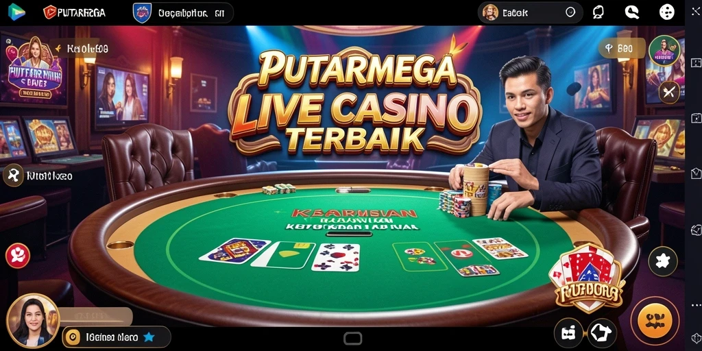 Gameplay menarik dalam aplikasi Live Casino PUTARMEGA.